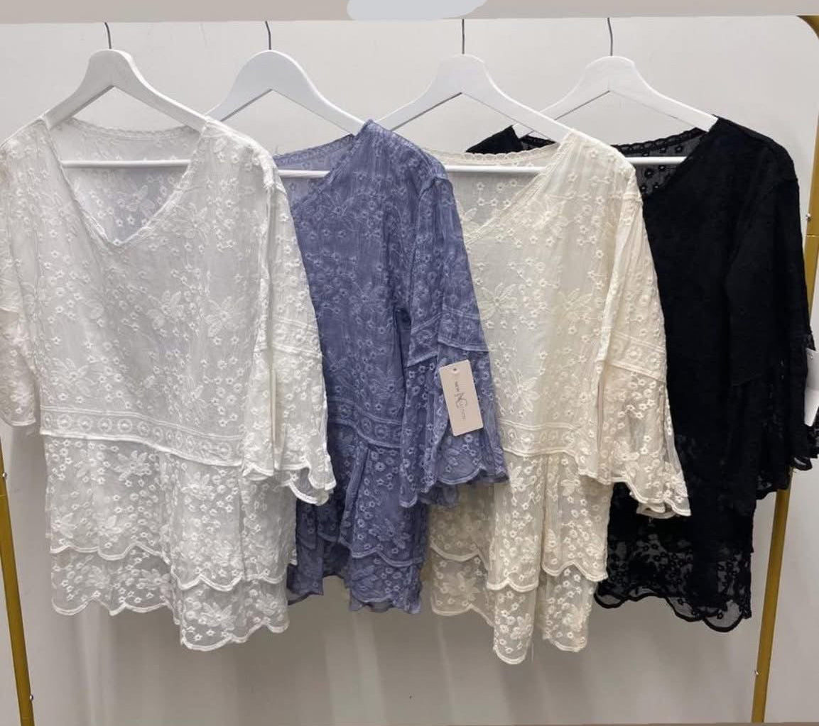 Lace Frill Top