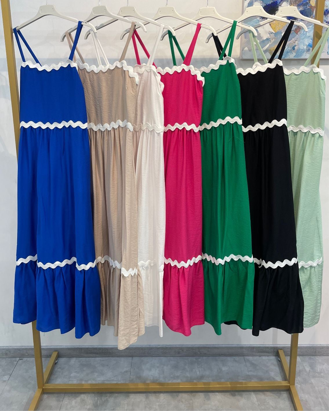Zig Zag Edged Dress