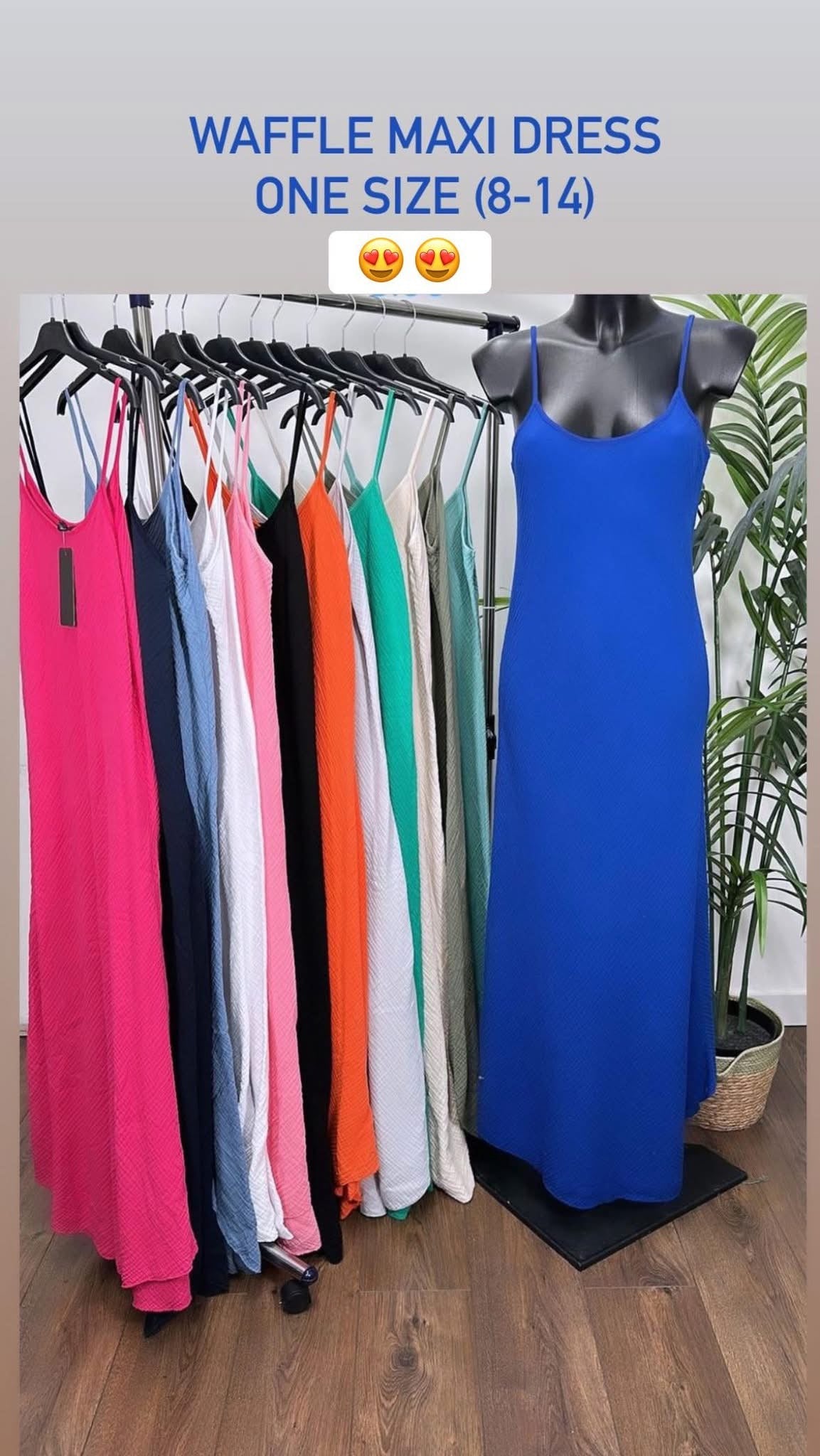 Waffle Maxi Dress
