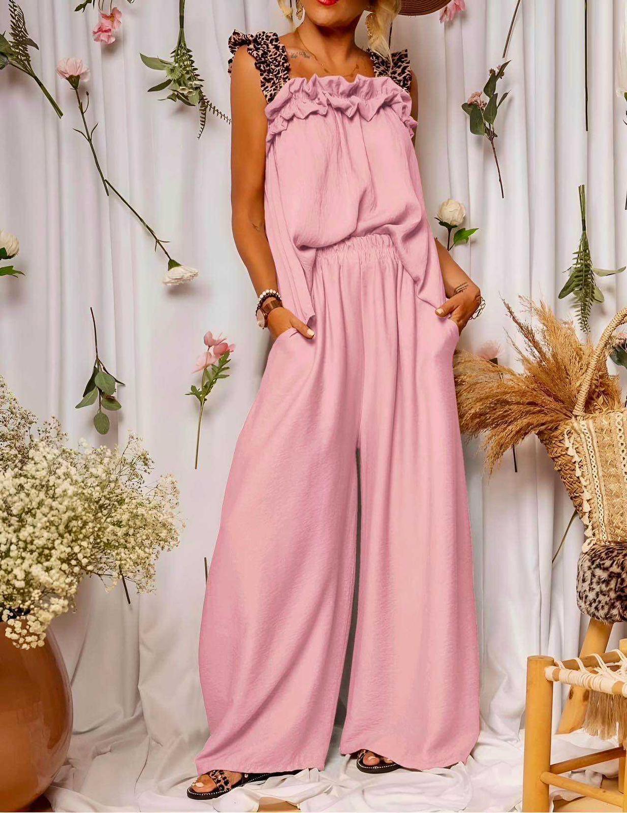 Ruffle Strap Loungesets
