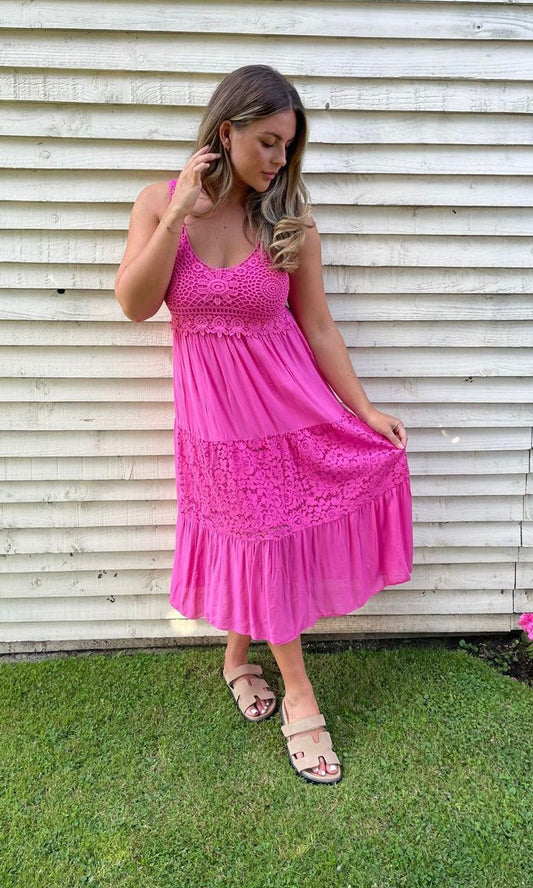 Lucia Crochet Dress
