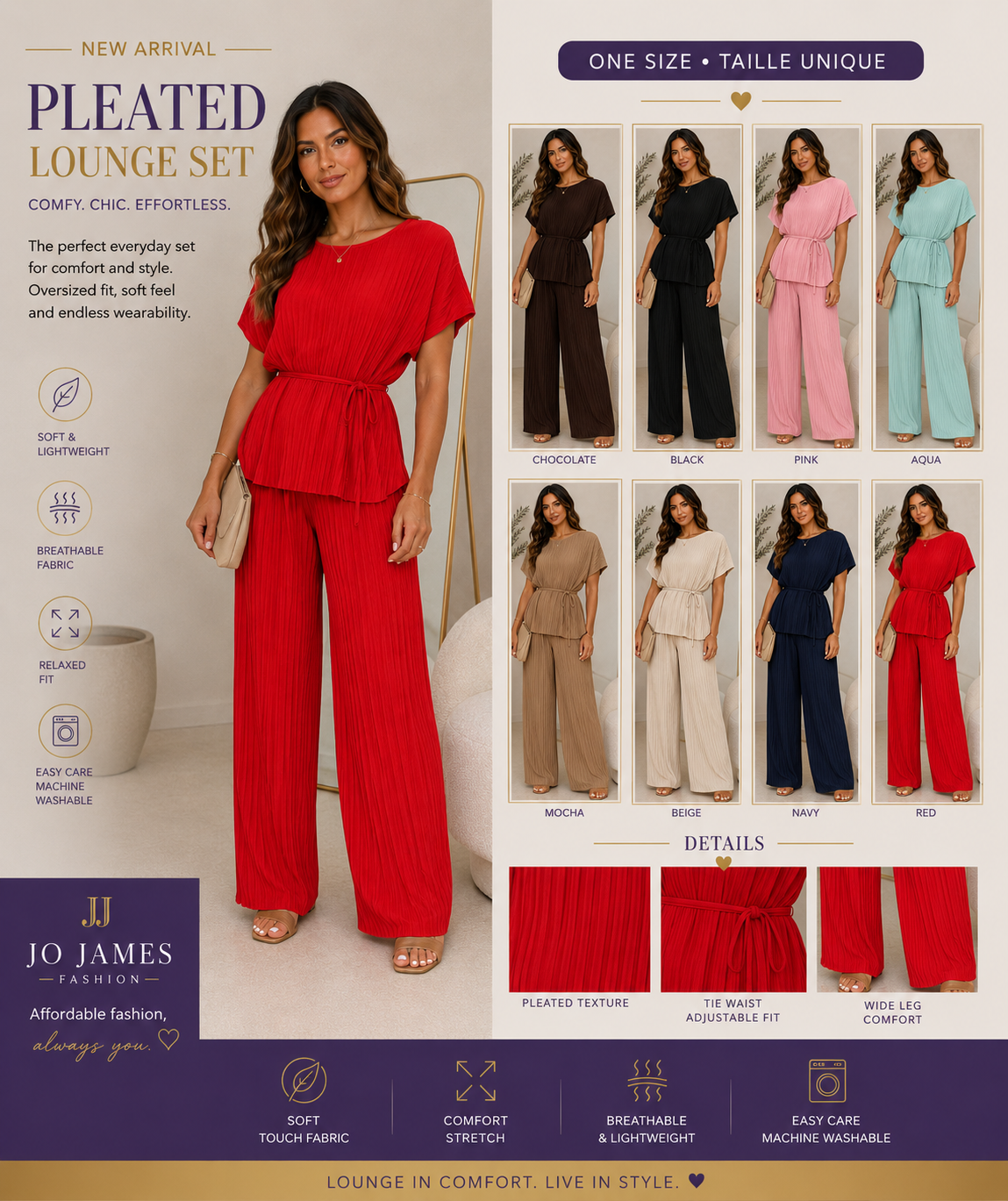 Pleated Loungeset