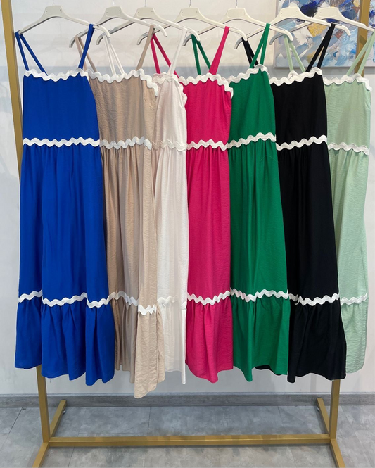 Zig Zag Edged Dress