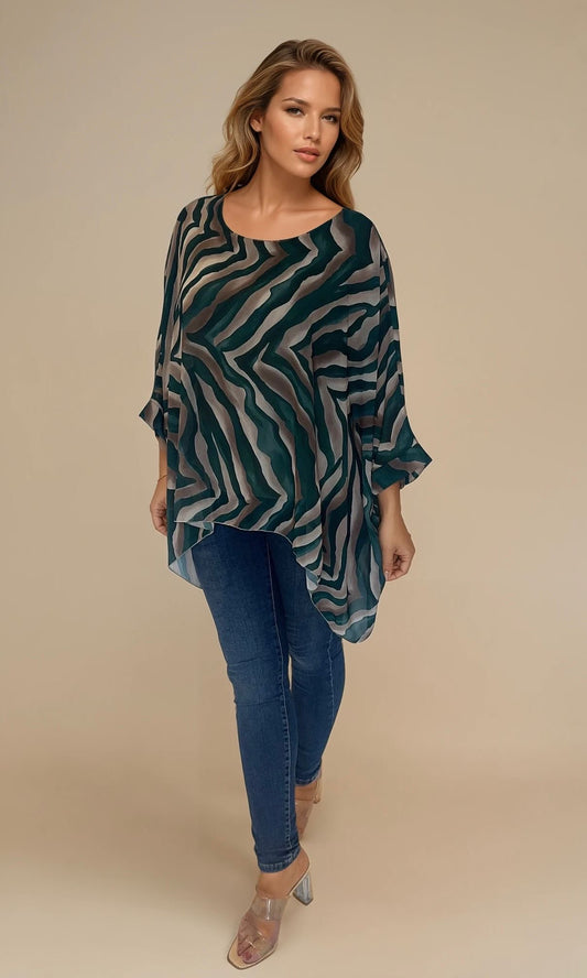 Tiffany Zebra Print Top