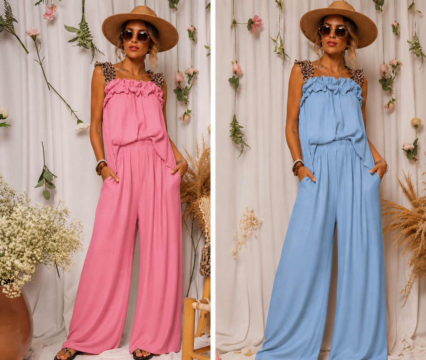 Ruffle Strap Loungesets