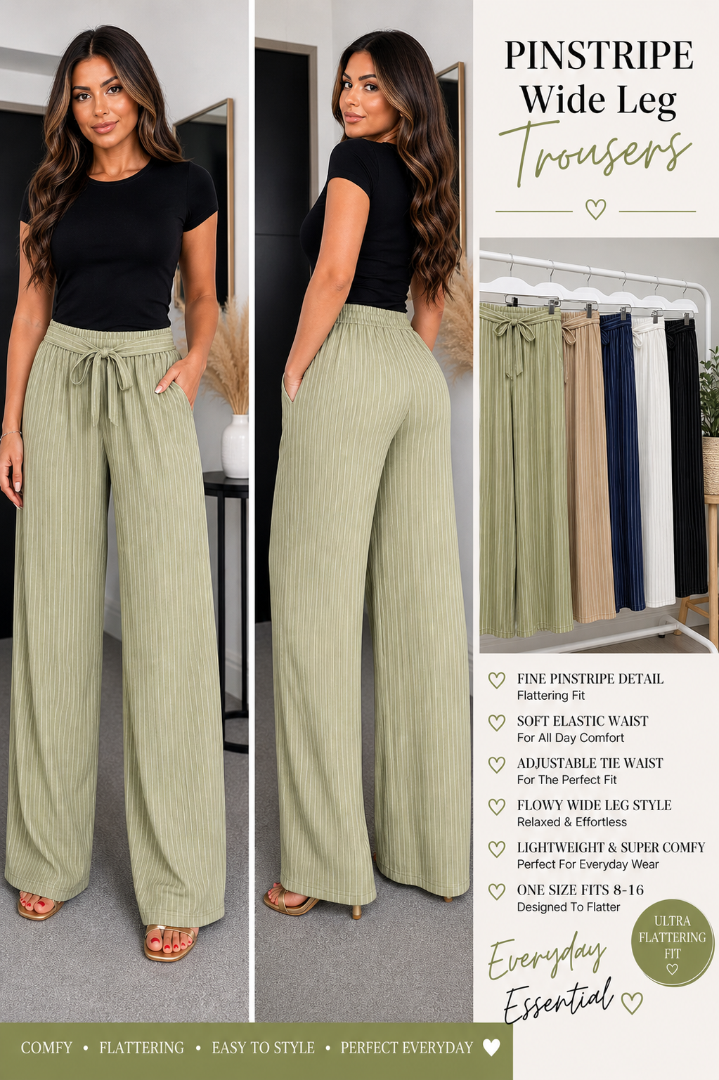 Pinstripe Trousers