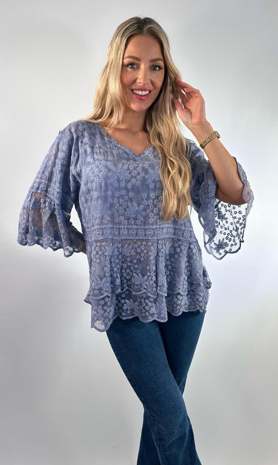 Lace Frill Top